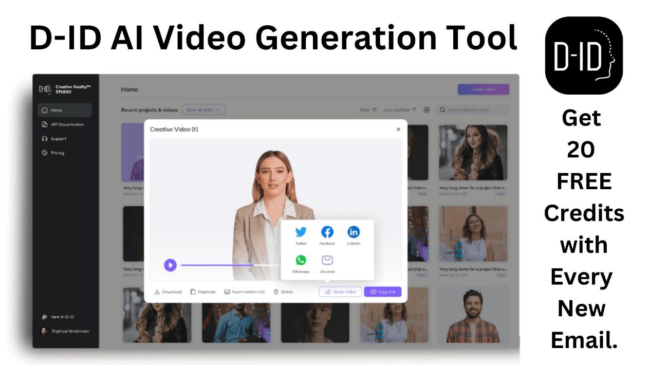 D-ID AI Video Generator Create High-Quality Videos in Minutes